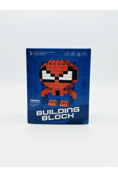 deryora Örümcek Adam Karakteri Figürü 3D Yapboz Puzzle Yapı Oyuncakları