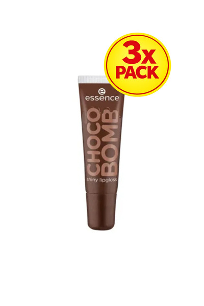 Essence 3x PACK CHOCO BOMB shiny lip gloss 01,