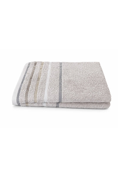 Dekor Set of 2 Premium Bath Towels, 100% Cotton, Size 50x100 cm, Density 550 ...