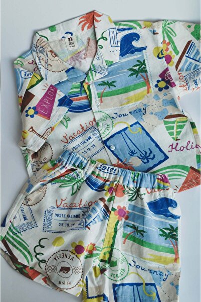 ToffyHouse Baby Boys Tropical Vacation Shirt & Shorts Set