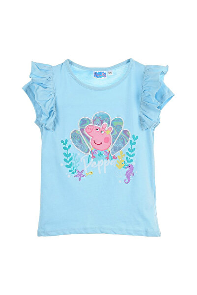Peppa Pig Тениска с къс ръкав с волани , синя, 3 години, 94 см