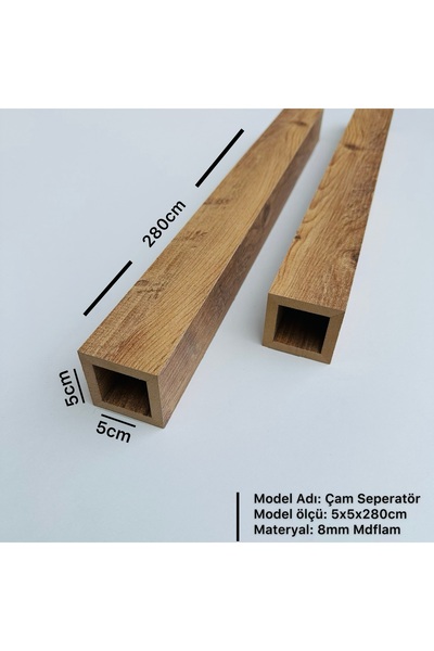 POLAT PANEL 5cm x 5cm x 280cm Seperatör / Bölme Profili (4 ADET)