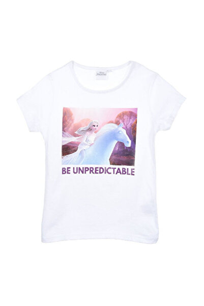 Disney Frozen Frozen Short Sleeve T-Shirt, Be unpredictable, White 116 CM 6 y...