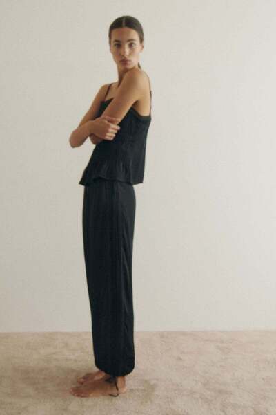 H&M Viscose satin trousers