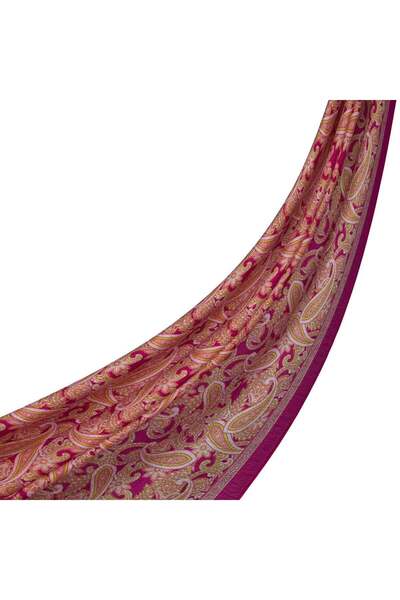 ipekevi Şal Desenli Tensoft Şal 02883 Fuşya