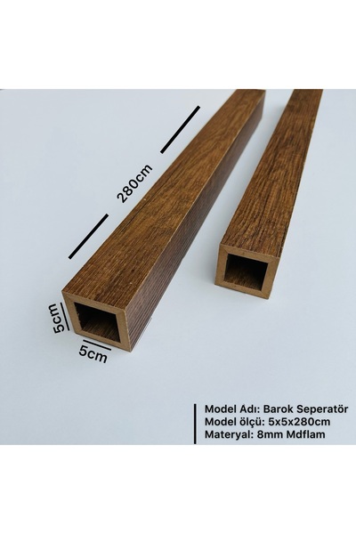POLAT PANEL 5cm x 5cm x 280cm Seperatör / Bölme Profili (4 ADET)