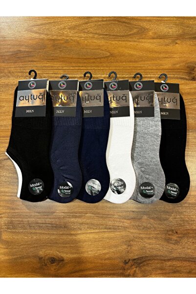 Aytuğ Премиум модални безшевни удобни мъжки чорапи тип „снекър“ в комплект от...