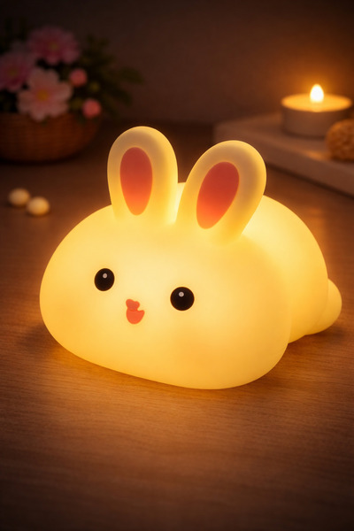 SHINE CANDLES Sevimli Tavşan Gece Lambası*figürler farklılık gösterebilir*