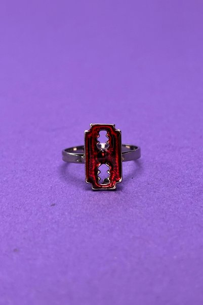 Begondio Dark Style Stylish and Modern Design Minimal Adjustable Women's Ring