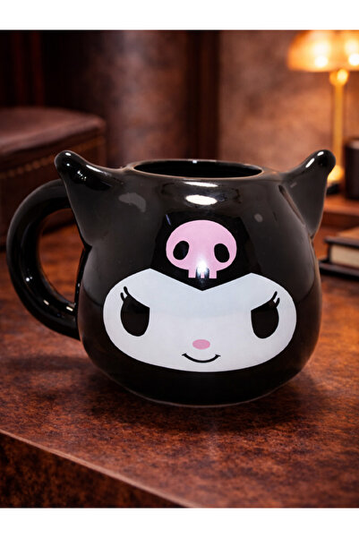 moryconcept Kuromi Design Porcelain Mug 6X10 cm – Cute Character Printed Coff...