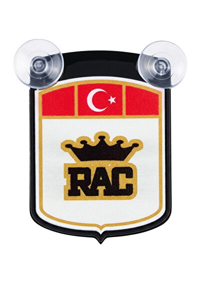 Baghes RAC Logolu Vantuzlu Araç Cam Süsü Oto Minibüs Araba Cam Süsü 7.5x10 cm