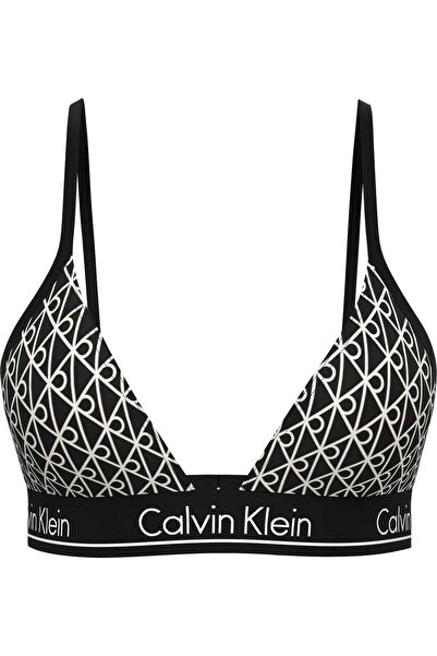 Calvin Klein Kadın Siyah-Beyaz Bikini Üstü LV00Q61208 32N