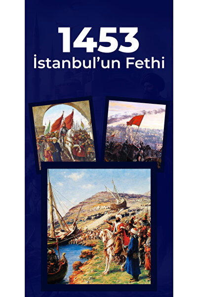 Deko Genç 1453 İstanbul'un Fethi Temalı Fotoğraf Panosu Branda 100x200