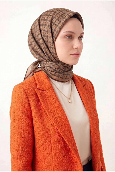 Silk Home Zincir Desen Soft Pamuk Eşarp