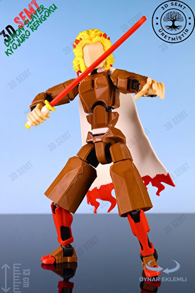 3DSEMT 3d Dummy Figür | Hareketli, Pozlanabilir Koleksiyon Modeli | Demon Sla...