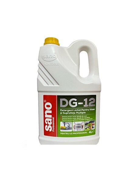 Sano Detergent Lichid Pentru Vase Si Suprafete Multiple Professional Dg-12 4 L