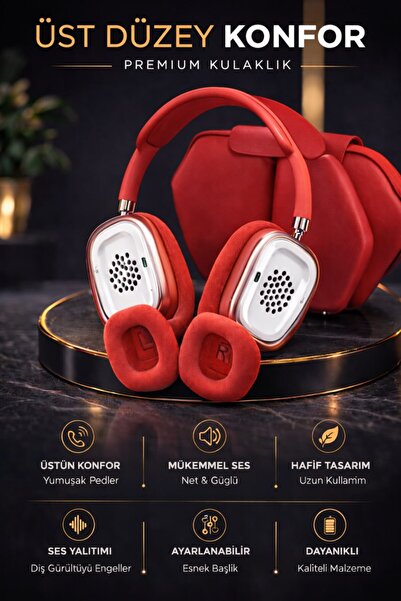 ALMANARA PROJECT P9 AIRPODS MAX Bluetooth Kulak Üstü Kablosuz Kulaklık Aktif ...