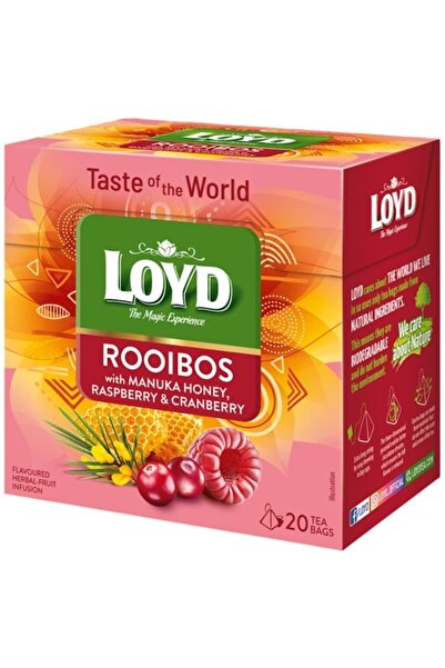 loyd Ceai Rooibos Cu Zmeura, Merisoare Si Miere De Manuka Loyd, 34 G
