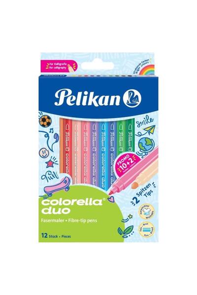 Pelikan Felt-Tip Pen Colorella Reversible Tips 12-Pack