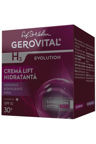 GEROVITAL Crema Lift Hidratanta H3 Evolution De Zi Cu Spf10, 50 Ml
