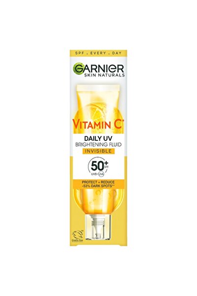 Garnier Skin Naturals Invisible Spf50 Daily Uv Fluid Vitamin C, 40 Ml