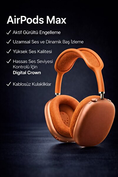 ALMANARA PROJECT P9 AIRPODS MAX Bluetooth Kulak Üstü Kablosuz Kulaklık Aktif ...