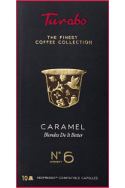 TURABOĞLU Turabo Caramel Coffee Capsules 10 Nespresso Compatible Capsules