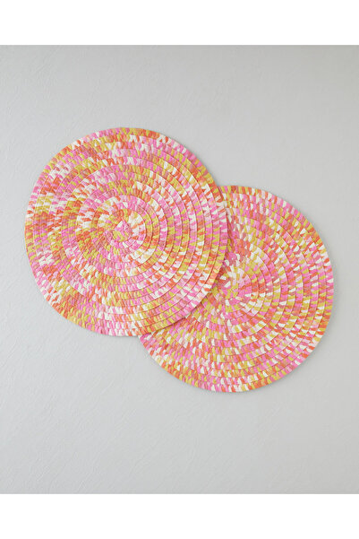 English Home Spinora Kağıt 2'li Amerikan Servis 38 cm Pembe - Turuncu