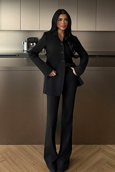 Eyyo Black Lennoks Jacket Pants Classic Suit Ate-4229