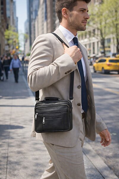 Newish Polo Сумка-мессенджер зі справжньої шкіри, середнього розміру, модель ...