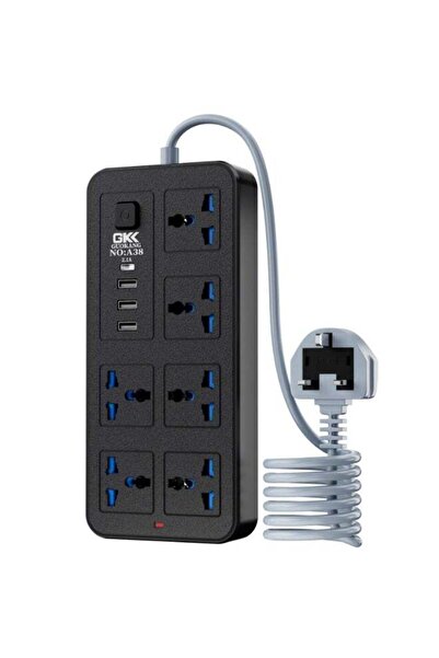 Generic 2 Meters Power Strip,10-in-1 Power Strip,Power Strip with 6 Outlets, ...