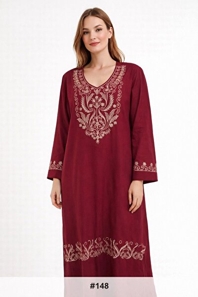 Kareem Miss Salma Women's Cotton jalabiya with luxurious oriental embroidery,...