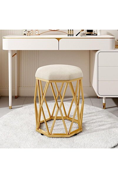Arabest Vanity Stool with Upholstered Seat, Bedroom Desk Chair Piano Bench, C...