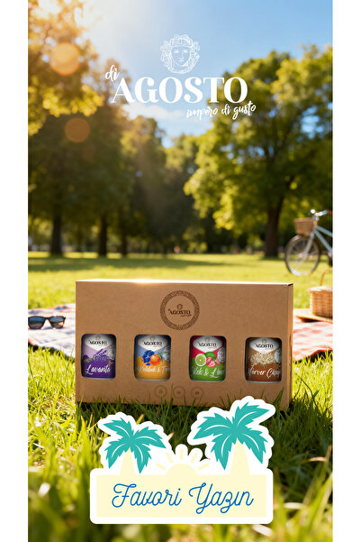 AGOSTO Lavanta • Mavi Kelebek & Turunç • Çilek & Lime • Mürver Çiçeği - 120 m...