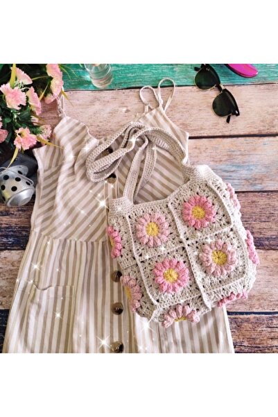 hbtasarim حقائب على شكل زهرة الأقحوان 🌼 💮   Pinterest باباتيا حقيبة