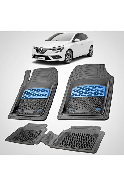 TEAMCAR Renault Megane IV 1 Hatchback Floor Mats Compatible 2016-2020 | Blue