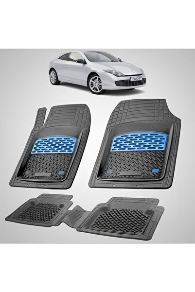 TEAMCAR Συμβατά πατάκια δαπέδου Renault Laguna III 2 Coupe 2010-2015 | Μπλε