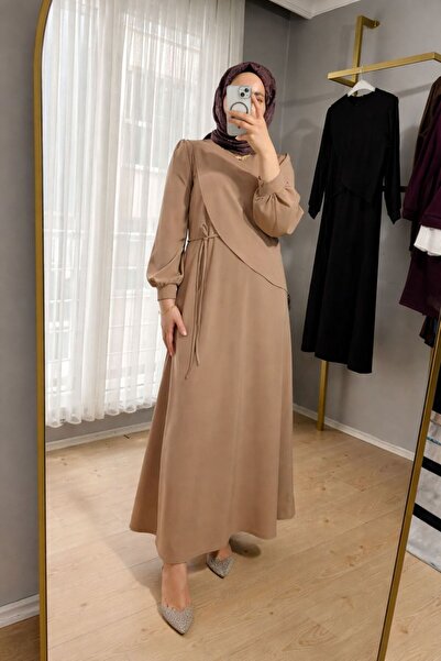 TOKARİS TEKSTİL Women's Skuba Hijab Dress