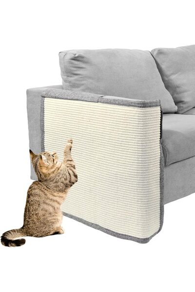 Arabest Cat Scratch Couch Protector with Natural Sisal for Protecting Couch S...