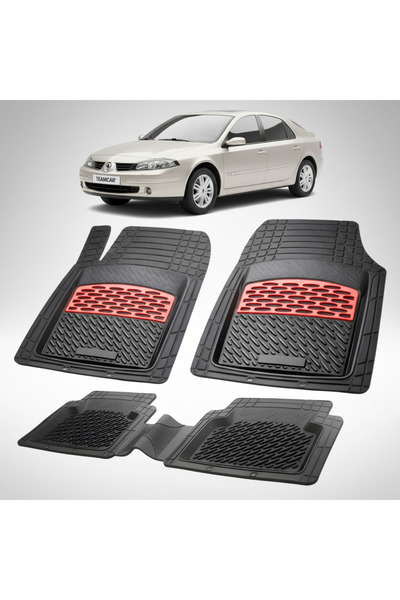 TEAMCAR Πατάκια δαπέδου συμβατά με Renault Laguna II 2 Hatchback 2005-2007 | ...