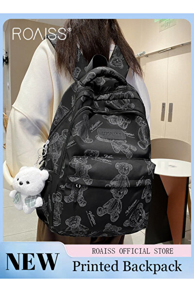 ROAISS Unisex Multifunctional Backpack Large Capacity with Multiple Pockets f...