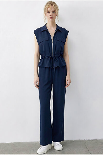 Bianco Lucci Women's Zipper Double Pocketed Adjustable Vest Elastic Waist Pan...