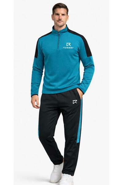 ruseer Dalgıç Kumaş Eşofman Takımı Yarım Fermuarlı