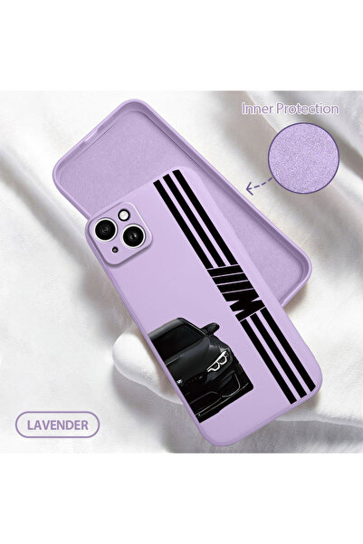 Hontinga حافظة سيليكون ناعمة متوافقة مع هاتف iPhone 14 Plus مع مخمل حماية للك...