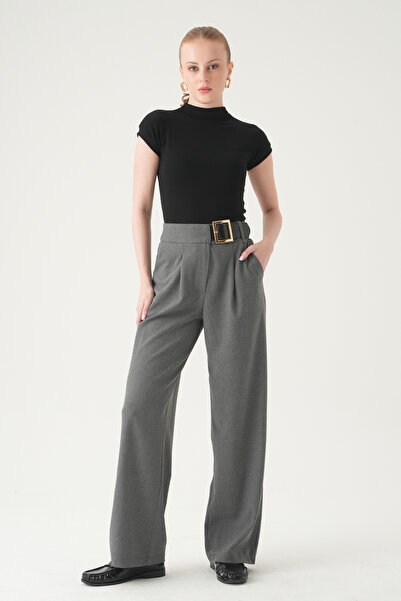 Rays Antracit curea Detaliu pantaloni palazzo 8421A