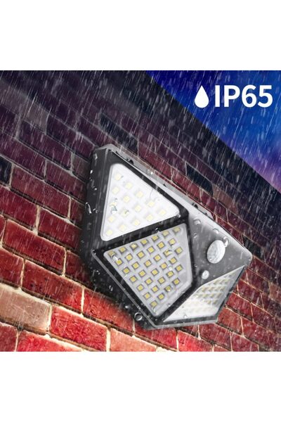 SimpluAcasa Set of 4 Solar LED Outdoor Lights, Motion Sensor, 3 Lighting Mode...
