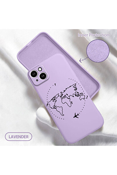 Hontinga غطاء هاتف من السيليكون الناعم متوافق مع iPhone 14 Plus، مزود بـ مخمل...