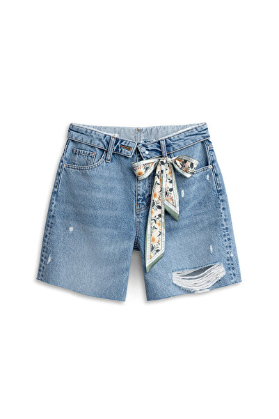 Twist ESKİTME EFEKTLİ DENİM ŞORT