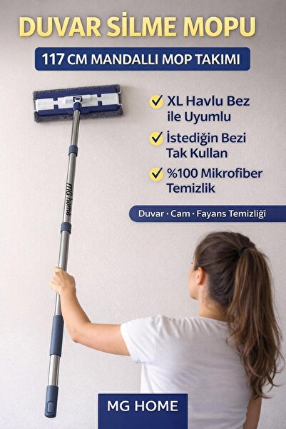 VENON Yengeç Mop ❤️ Premium Mandallı Mop ❤️ % 100 Mikrofiber Havlu Temizlik S...