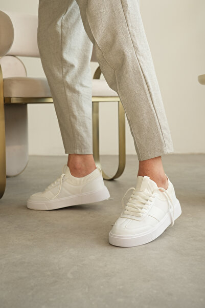 BESKAR Kb 010 Kuback White Skin Casual Men's Shoes